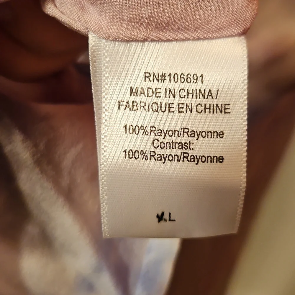 Young Fabulous & Broke Tie Dye Pink and White Sleeveless V-Neck Maxi Sundress XL - Picture 13 of 14